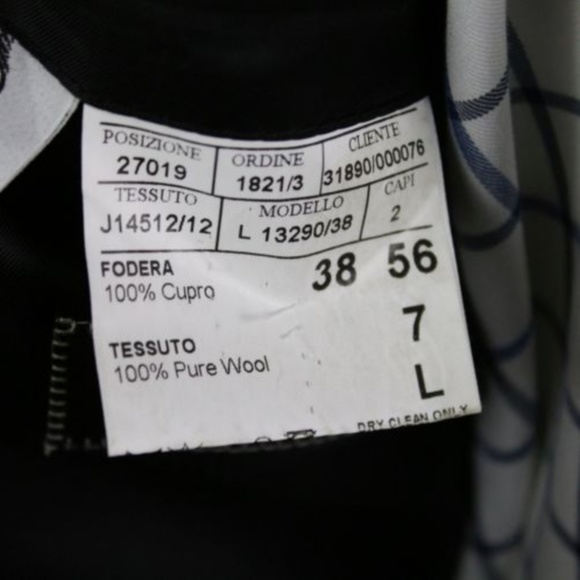 CANALI Men's Suit 46L 2 Button Dual Vent 36x32 - Picture 8 of 8